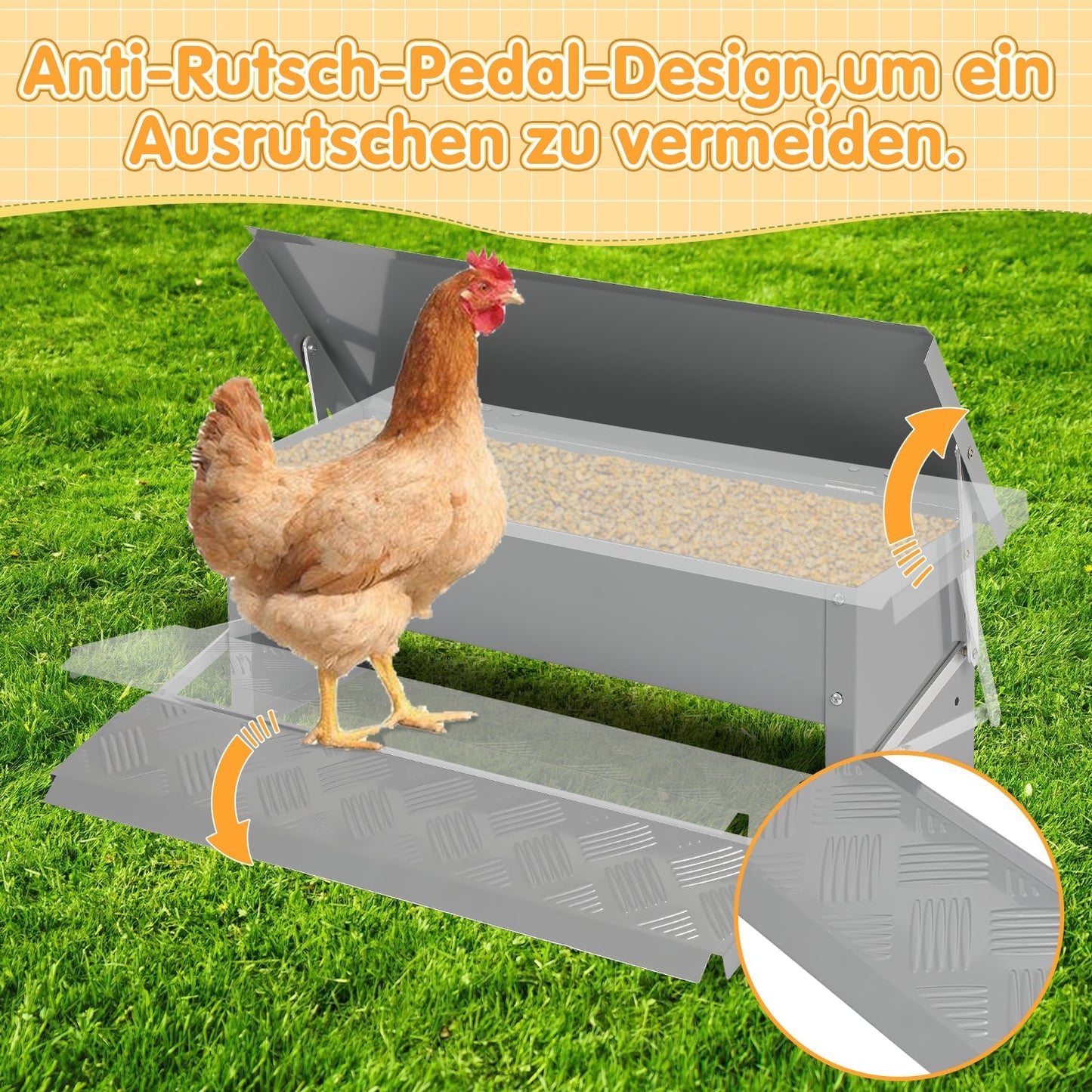 Futterautomat Futterspender mit Handschuhe 5kg | Brehn