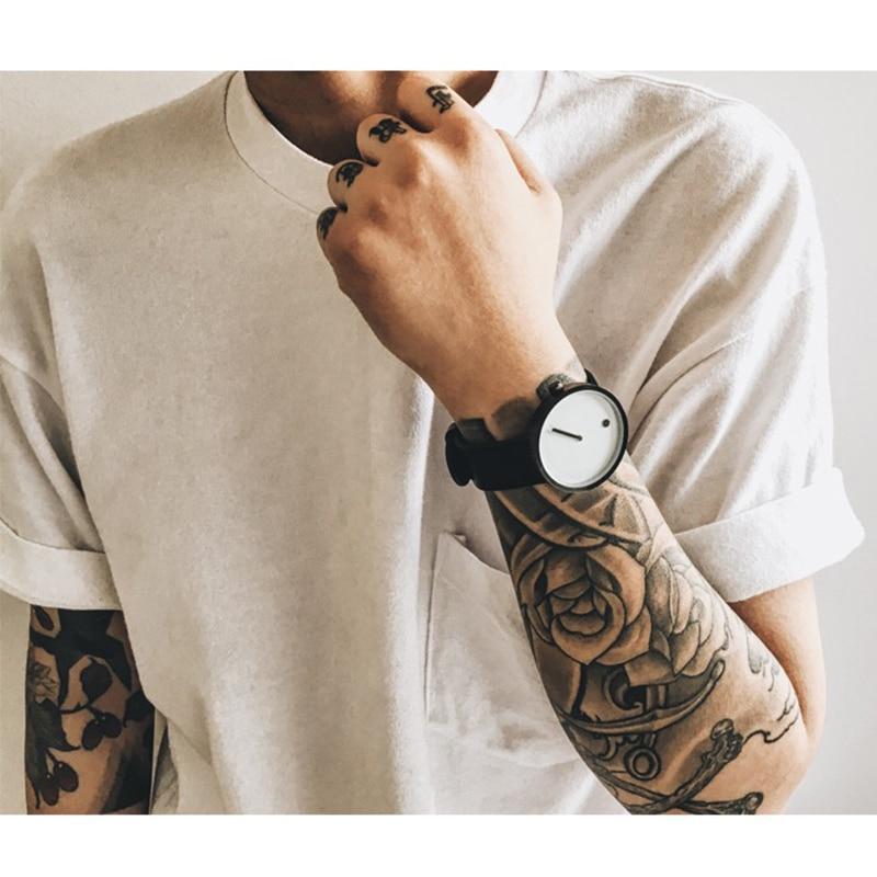 Brehn | IcoolGadgets Quarz Uhr Herren Luxus Freizeit Schwarz Japan Quarz Uhr Einfache Designer Mode Uhr männlich