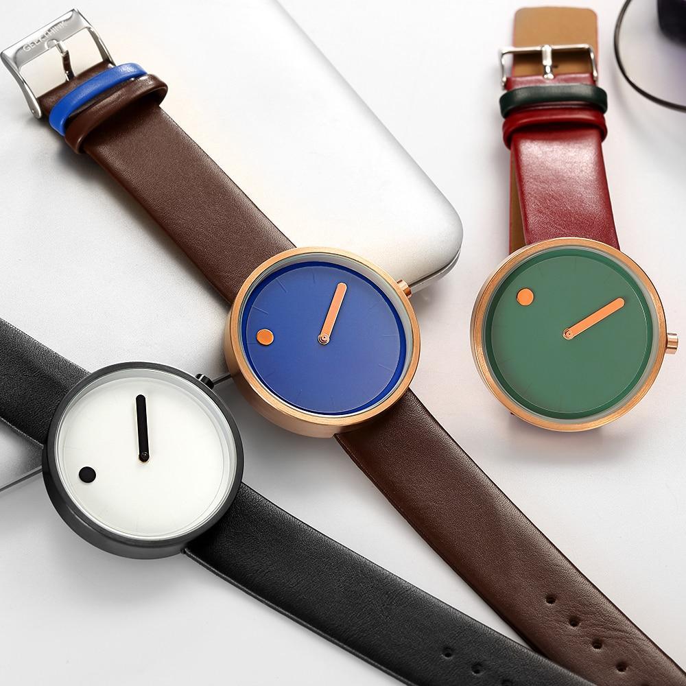 Brehn | IcoolGadgets Quarz Uhr Herren Luxus Freizeit Schwarz Japan Quarz Uhr Einfache Designer Mode Uhr männlich