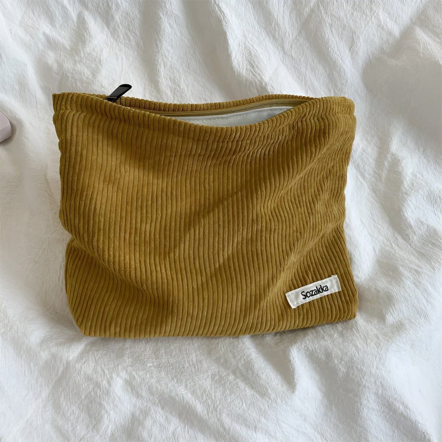 CorduroyGlam Tasche - Cord geräumige Organizer-Tasche für Kosmetik | Brehn