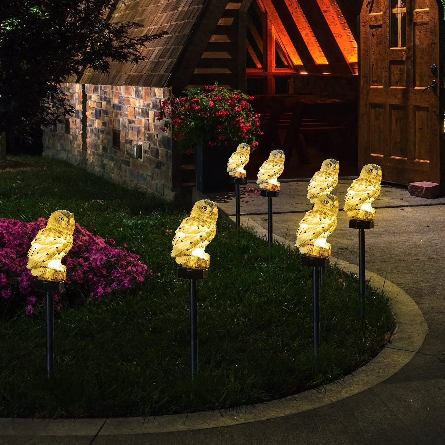 Eule glühen | Eule Solarlampe | Brehn