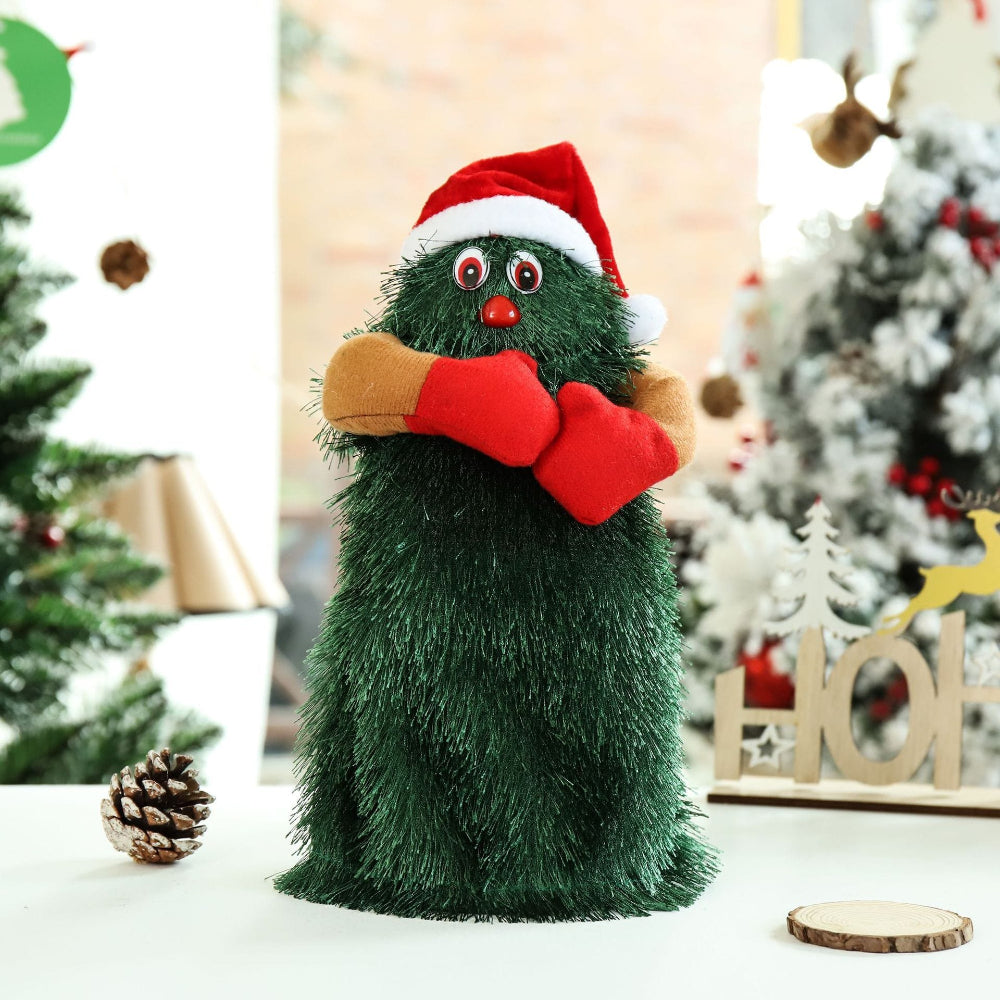 Brehn | Animierter Musikalischer Plush Weihnachtsbaum – Tanzende Dekoration für Feiertage