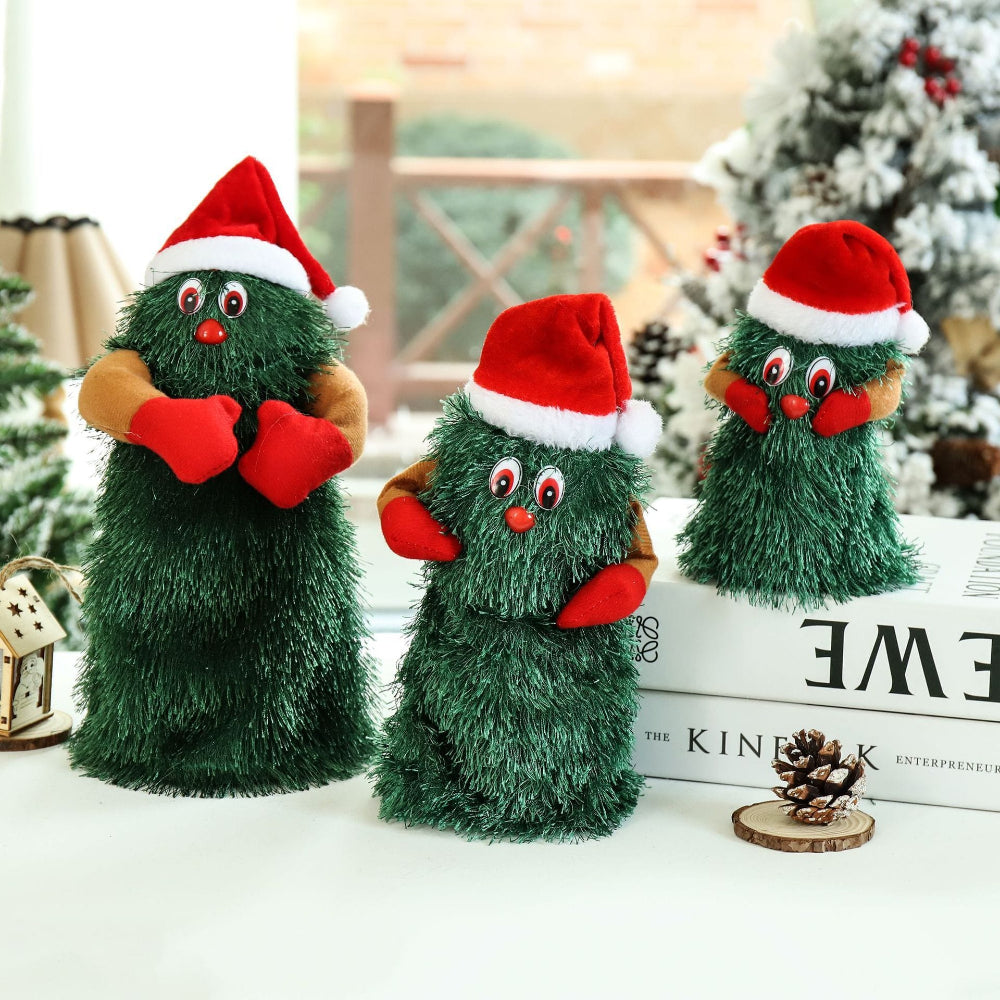 Brehn | Animierter Musikalischer Plush Weihnachtsbaum – Tanzende Dekoration für Feiertage