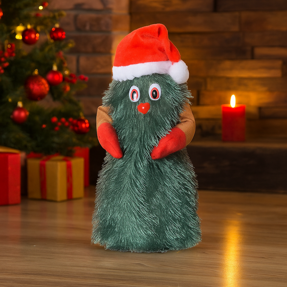 Brehn | Animierter Musikalischer Plush Weihnachtsbaum – Tanzende Dekoration für Feiertage