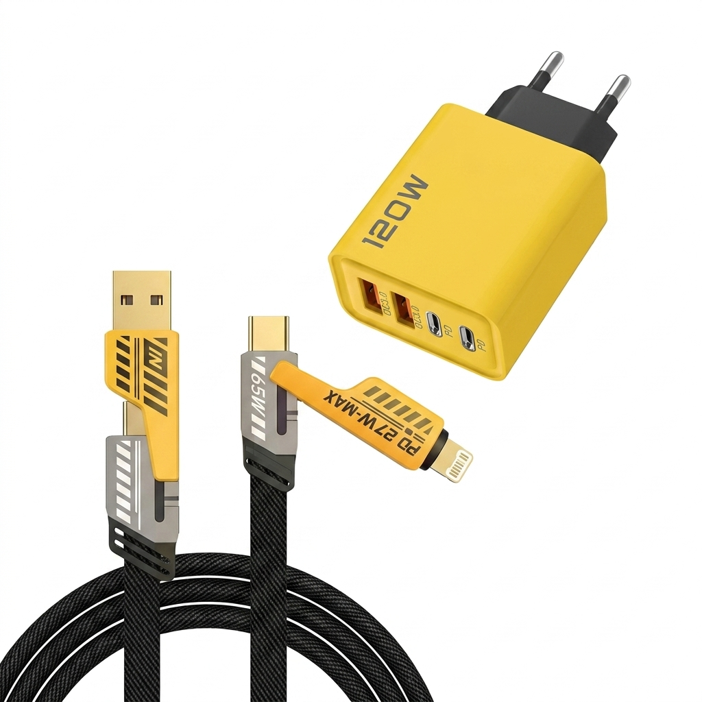 120W USB-Schnellladegerät mit 4 Ports | Brehn