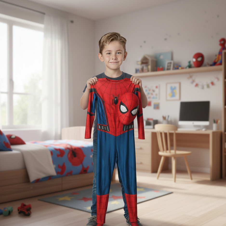 Realistisches Superheldenkostüm für Kinder und Erwachsene