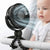 Tragbarer Kinderwagenventilator USB-C wiederaufladbar, 5 Geschwindigkeiten leiser Babyclipventilator mit LED-Display 10H Batterie für Autositz Kinderbett Reise | Brehn