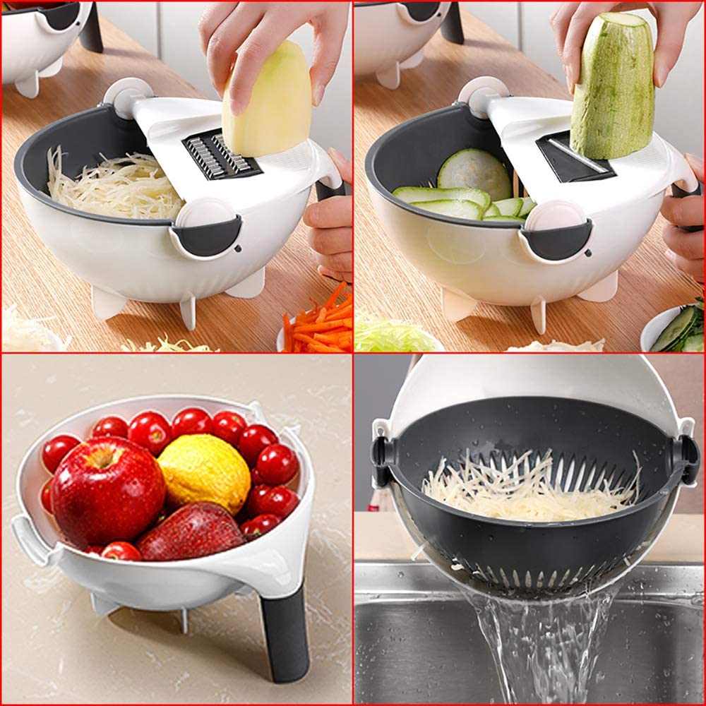 SlicePro Multifunktionaler Gemüseschneider mit wechselbaren Klingen | Brehn