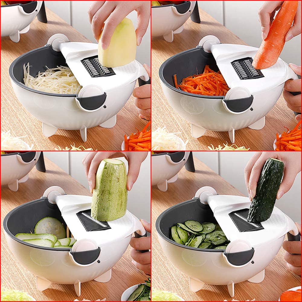 SlicePro Multifunktionaler Gemüsehobel mit austauschbaren Klingen | Brehn