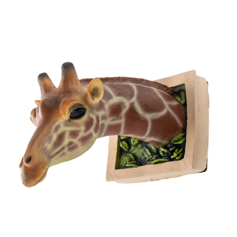 Giraffe Kopf - Wanddekoration - 3D Skulptur - Lebensechte Dekoration