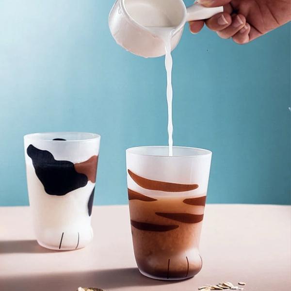Glas Katzenpfoten Tasse | Brehn