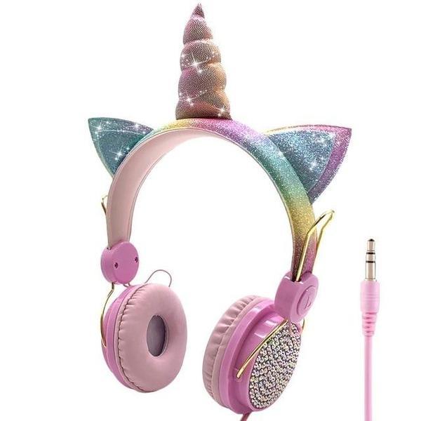 Glitzernde Einhorn Kopfhörer | Brehn