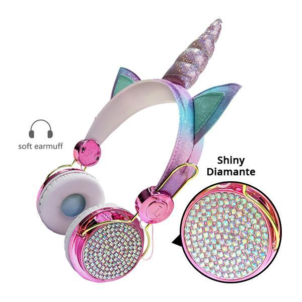 Glitzernde Einhorn Kopfhörer | Brehn