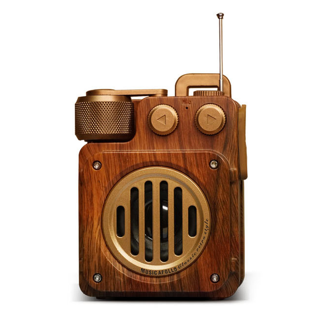 Brehn | Bluetooth Retro Lautsprecher mit tiefem Bass – Dunkle Akademiker Ästhetik