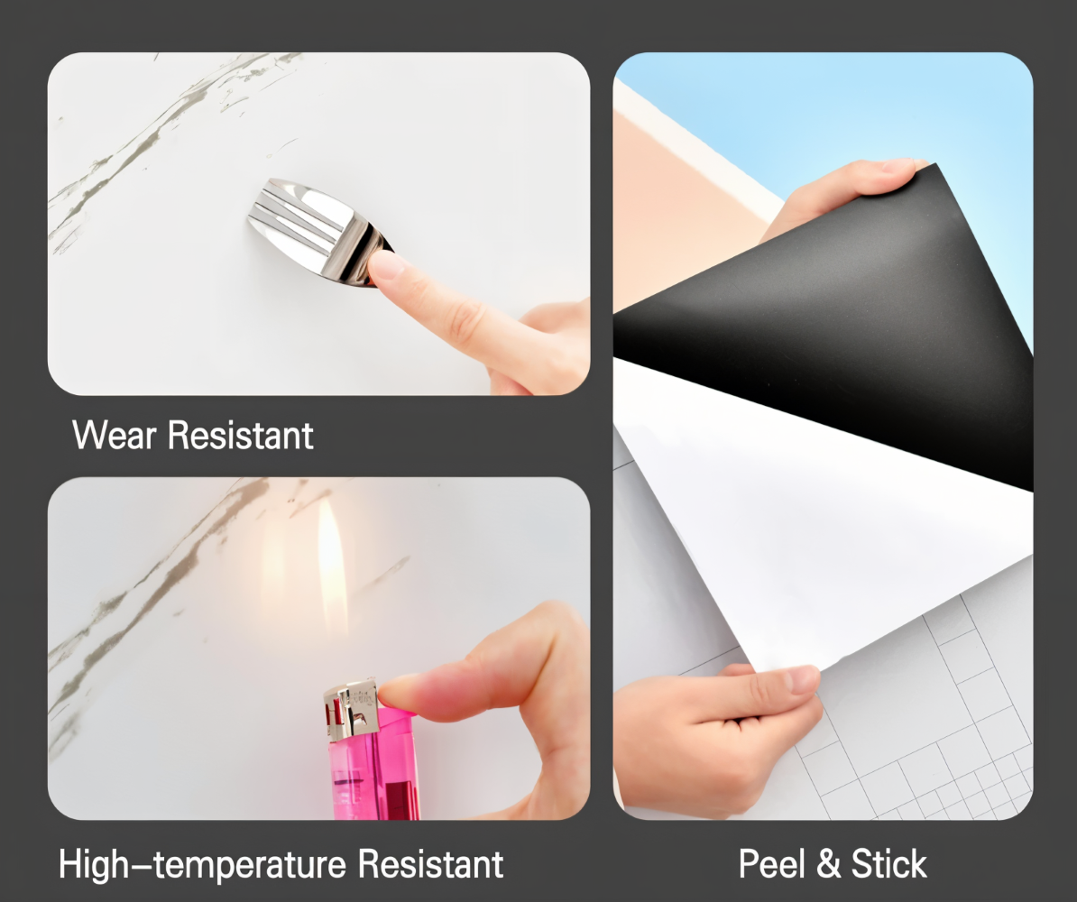 Brehn | GlossyLux PVC Wandpaneele – Wasserfest & Selbstklebend für Bad & Küche (30×60 cm)