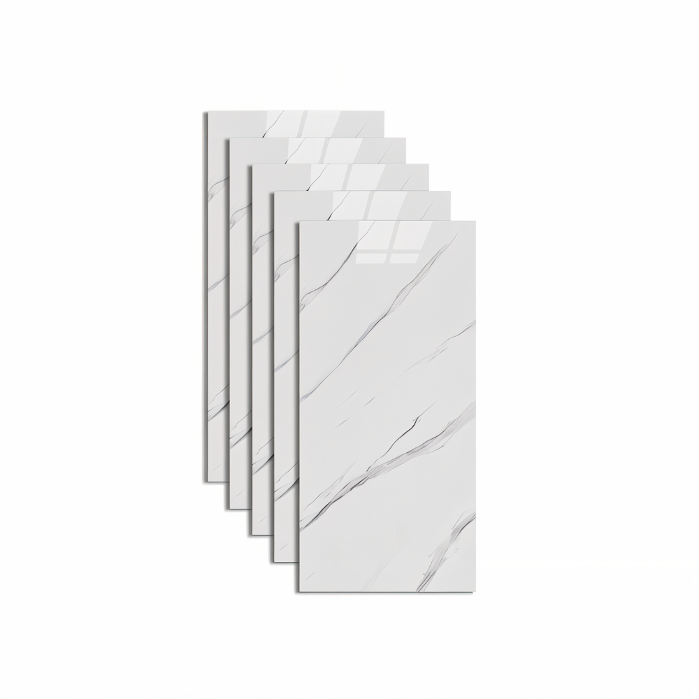 BowLift | GlossyLux PVC Wall Panels – Waterproof & Self-Adhesive for Bathroom & Kitchen (30×60 cm)