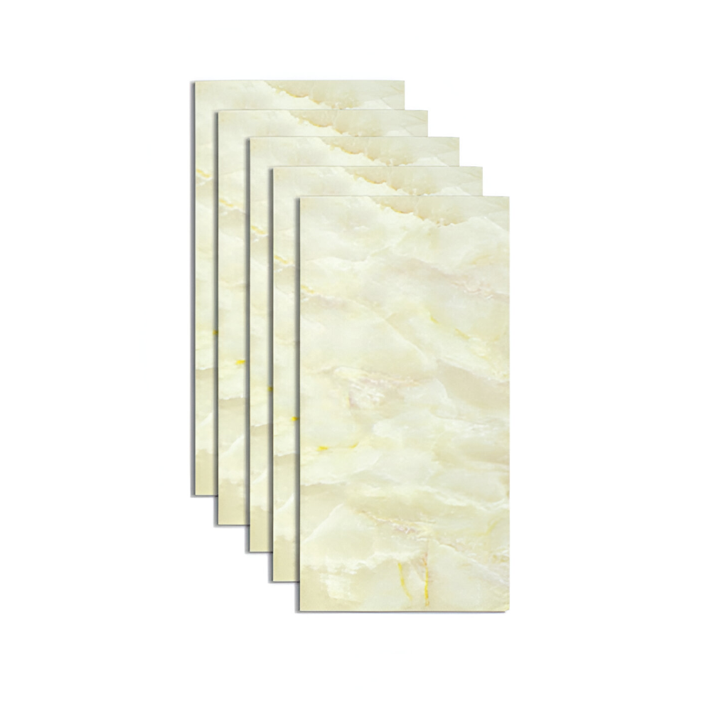 BowLift | GlossyLux PVC Wall Panels – Waterproof & Self-Adhesive for Bathroom & Kitchen (30×60 cm)