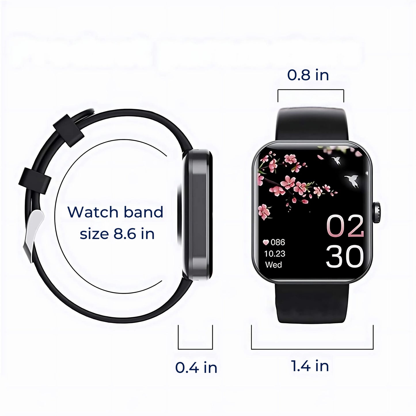 Glucowatch | Nicht-invasive Blutzucker-Smartwatch – Echtzeitüberwachung, Trendverfolgung & personalisierte Benachrichtigungen Brehn