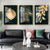 Goldenes Blatt Wandkunst Minimalistische Nordische Tropische Pflanzen Fein Kunst Leinwanddrucke Bilder Für Wohnzimmer Esszimmer Kunst Dekor