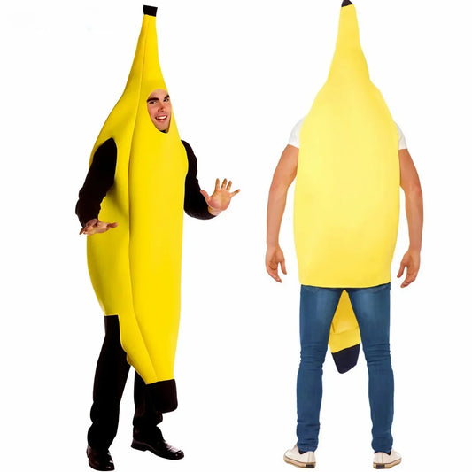 Gelbes Bananenkostüm für Männer – Lustiges Outfit für Karneval, Halloween und Themenpartys | Brehn