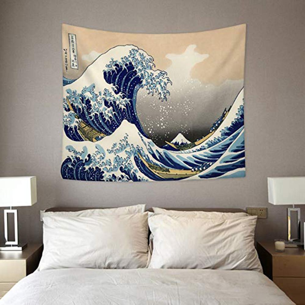 "Große Welle" von Kanagawa Wandteppich | Brehn