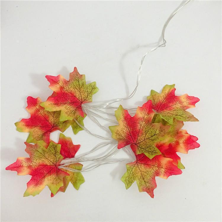 Thanksgiving-Dekor Herbst Ahornblatt Lichterkette | Brehn