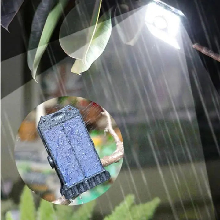 Große Solar-LED-Außenlampe – Mit Clip und Bewegungsmelder