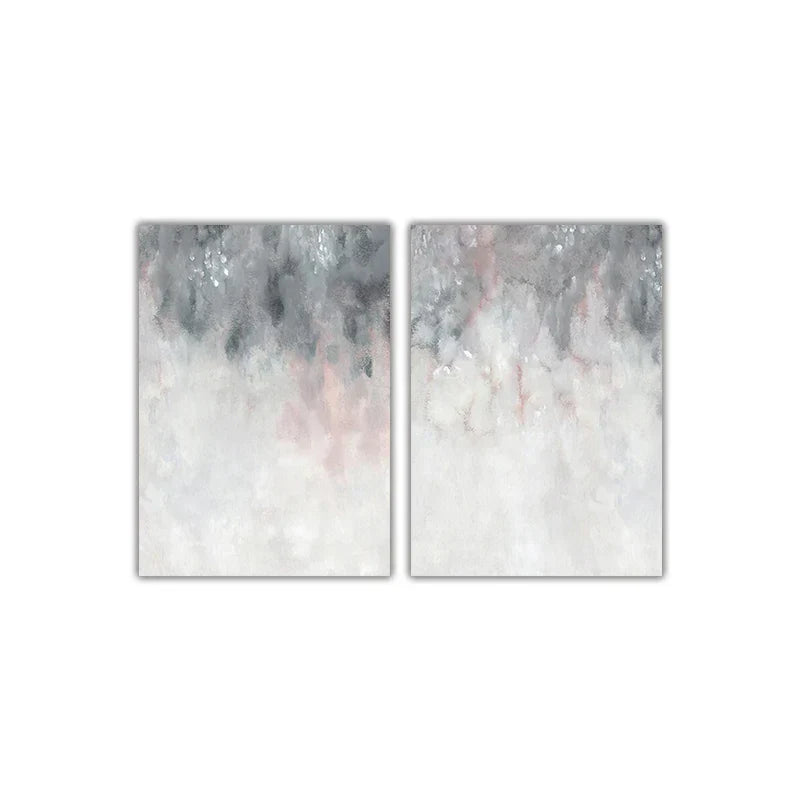 Abstracte Schattierungen von Pink Grau Minimalistische Wandkunst Feine Kunst Leinwanddrucke Bilder für moderne Wohnungen Wohnzimmer Kunst Dekor | Brehn