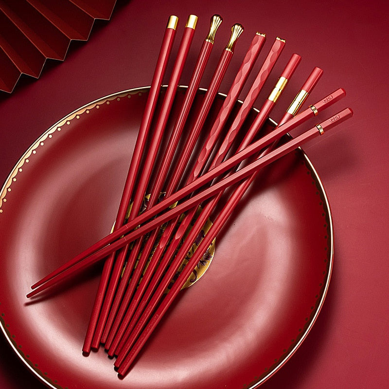 Brehn | DineLux – Luxuriöses Essstäbchen-Set mit Raffinierten Designs (5 Paar)
