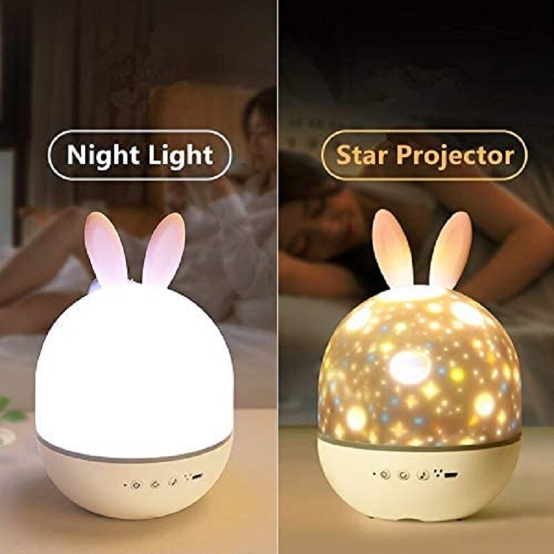 LED-Universum Sterne Bunny Projektor Nachtlicht | Brehn