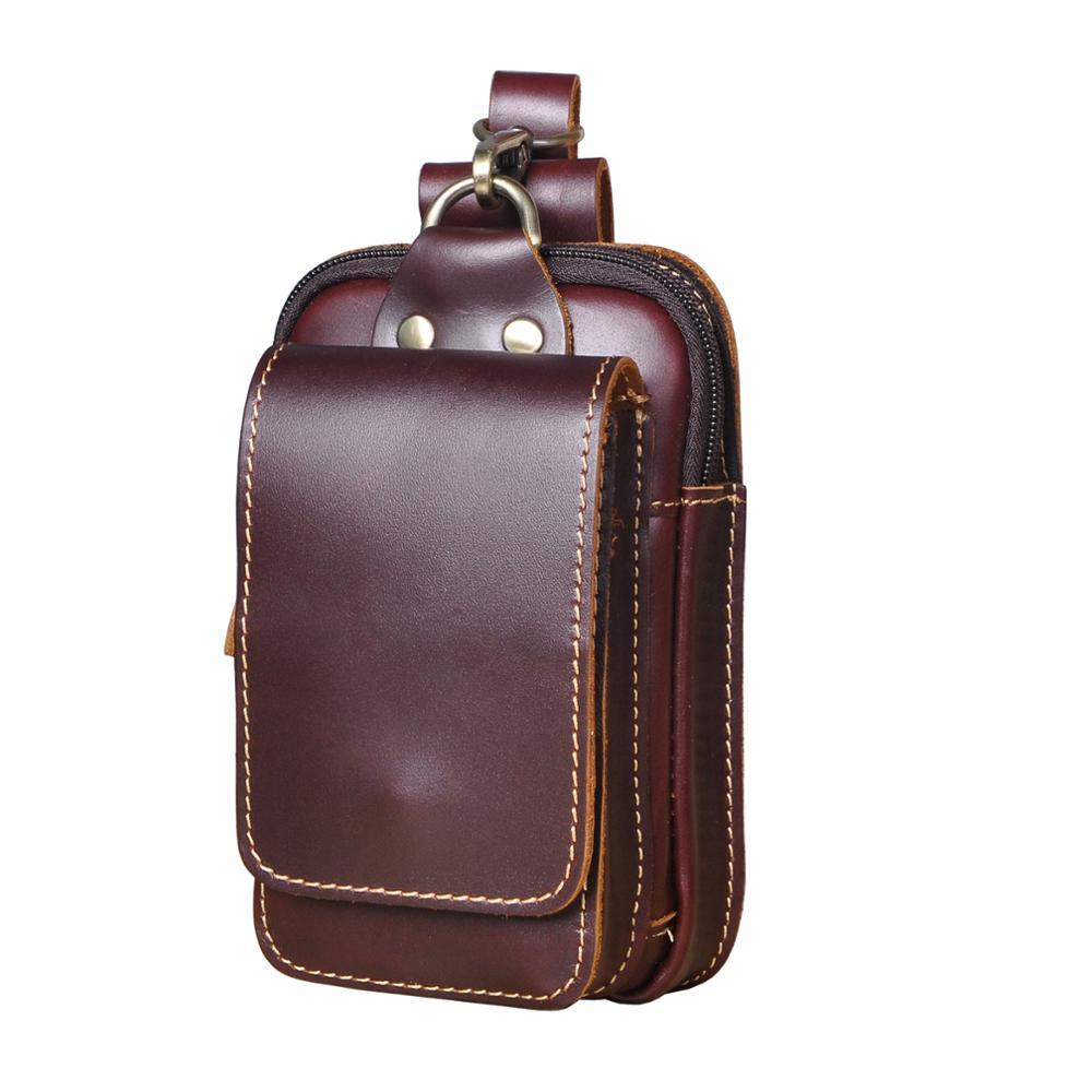 Elegante Hüfttasche aus Leder für Herren