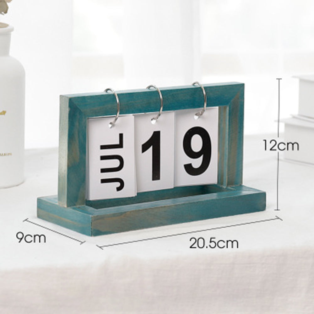 Holz Flip Desktop Tageskalender | Brehn
