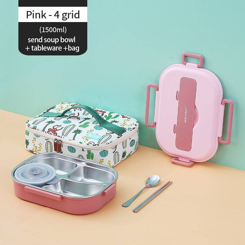 Edelstahl Mehrfach-Compartments Kinder Lunchbox | Brehn