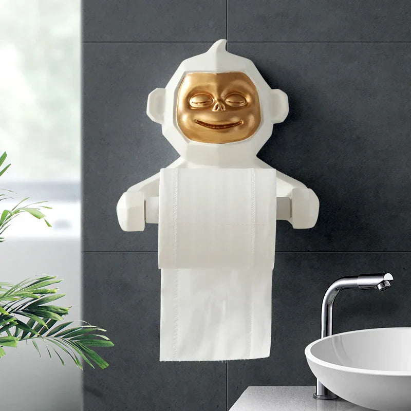 Brehn | Happy Monkey Harz Toilettenpapierhalter