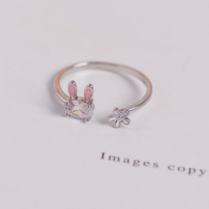 Brehn | Magischer Strahlender Hasen Charm Ring