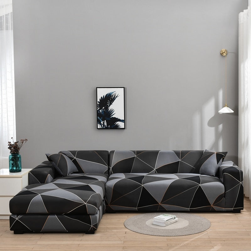 Modern rutschfeste bunte elastische Sofabezug | Brehn