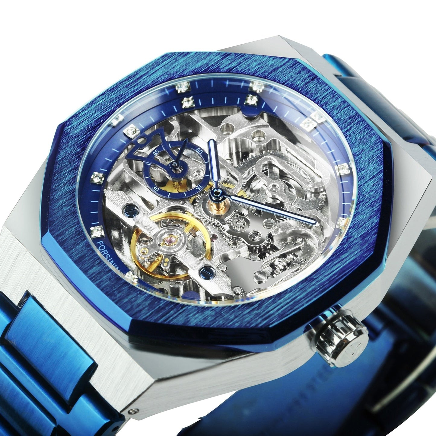 Brehn | Royale Skeleton Mechanische Herren Uhr