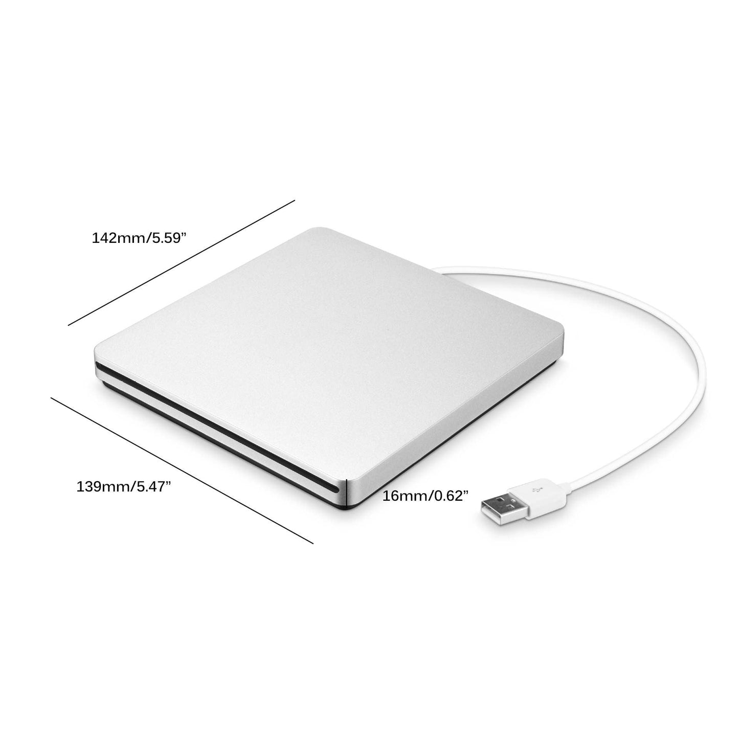 Brehn | Externer DVD-Recorder für optische Laufwerke Tragbar für MacBook Air