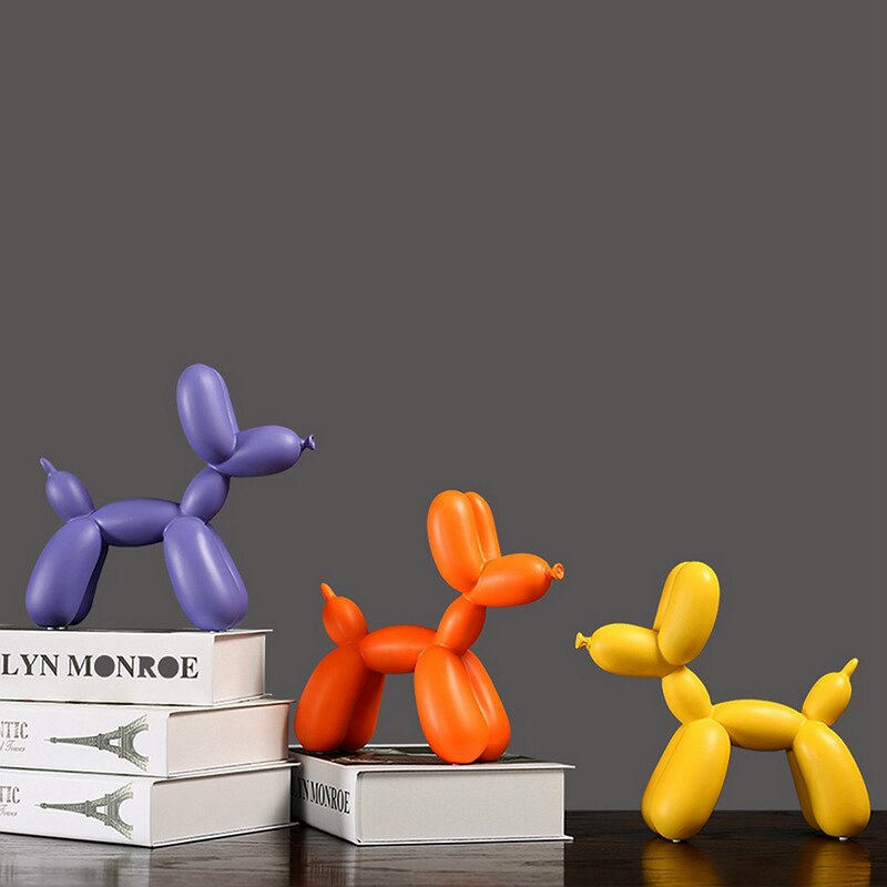 Brehn | BalloonDog Lebendige Hundeskulptur | Pop-Art Dekoration | Moderne Wohnkultur | Handgefertigte Statue