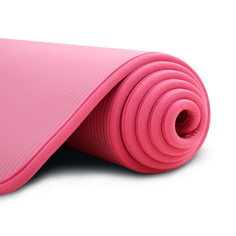 Extra dicke, 1 cm (0,39 Zoll) dicke, rutschfeste Gymnastik- und Yogamatte mit Trageband