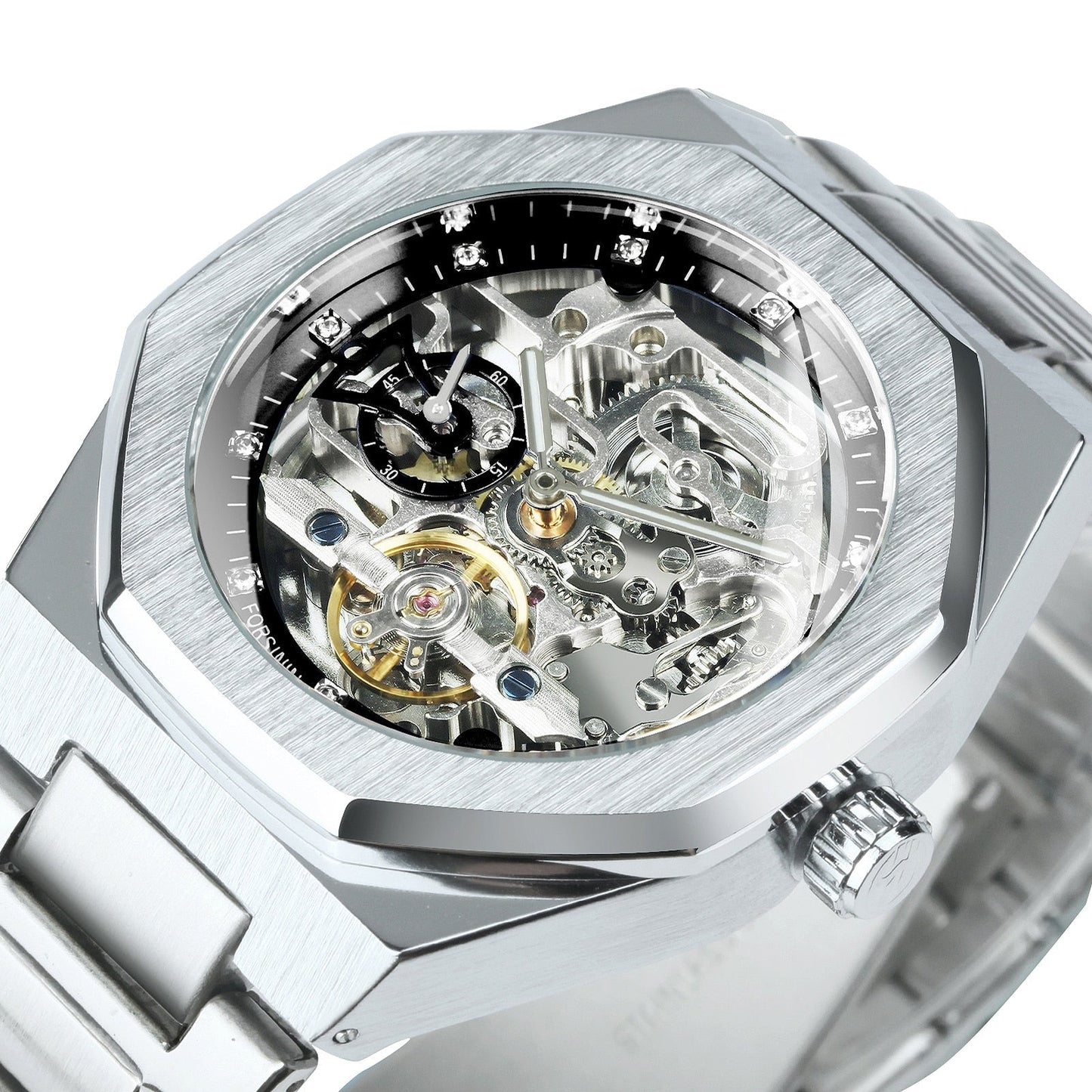 Brehn | Royale Skeleton Mechanische Herren Uhr