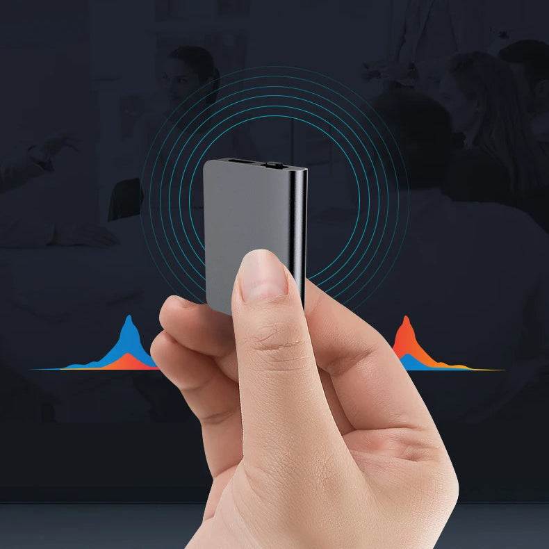 Ultradünner Mini-Audiorecorder – Diskrete, tragbare Aufnahmen mit langer Akkulaufzeit