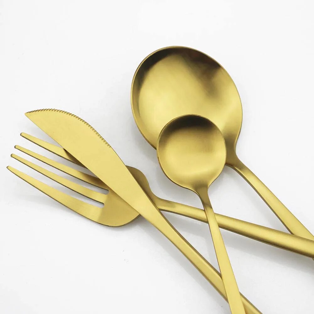 Hochwertiges Edelstahl Besteckset für 6 Personen - Elegante Besteckkollektion