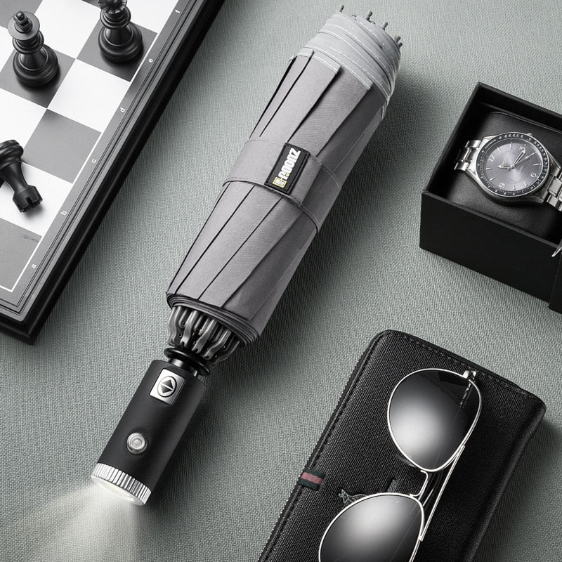 VIvolux | Regenschirm Elegant Automatisch LED
