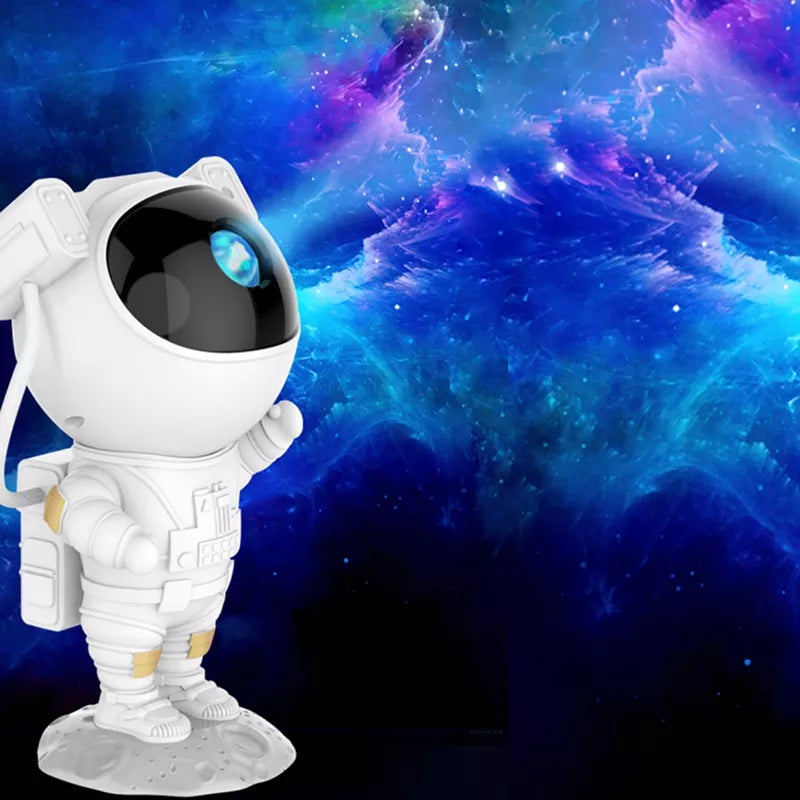 Astronaut Nachtlicht Projektor – LED Sternenhimmel Projektor für Kinderzimmer, Beruhigendes Nachtlicht mit Galaxie- und Weltraumprojektion, Dimmbar und Einstellbar | Brehn