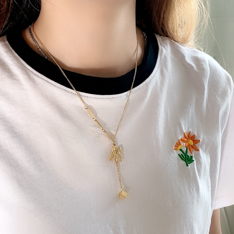 Brehn | Charmante Initialen Buchstaben Halskette