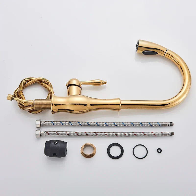 Brehn | GlamFaucet Küchenarmatur - Luxus Goldene Küchenmischarmatur