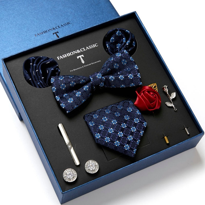 Brehn | Herren Krawatten Set Luxus Geschenkbox