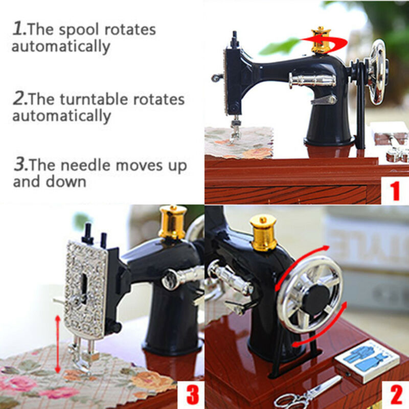 Mini Craft Retro Nähmaschine Dekor | Brehn