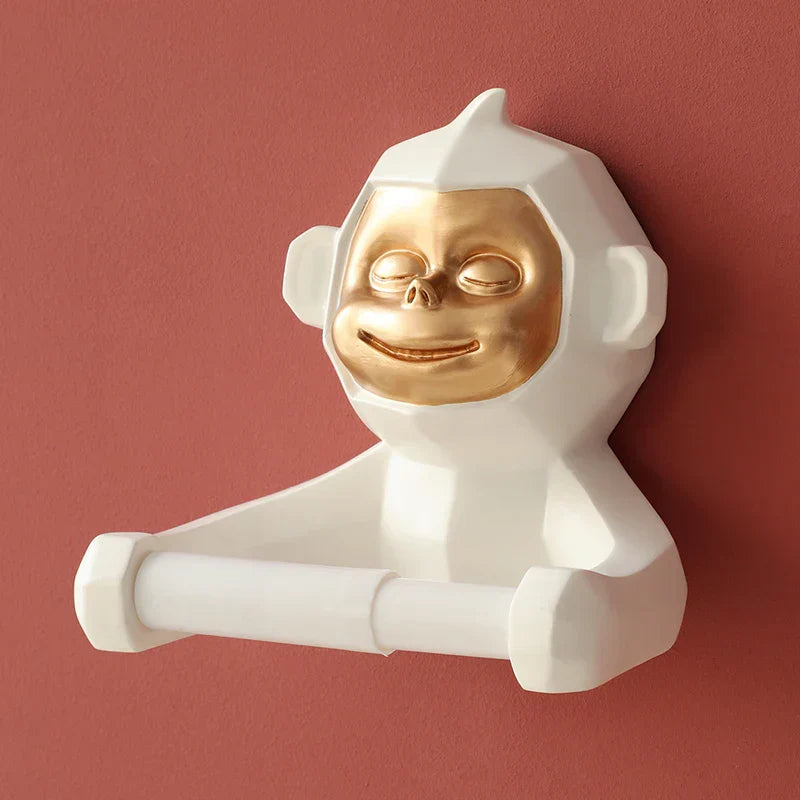 Brehn | Happy Monkey Harz Toilettenpapierhalter